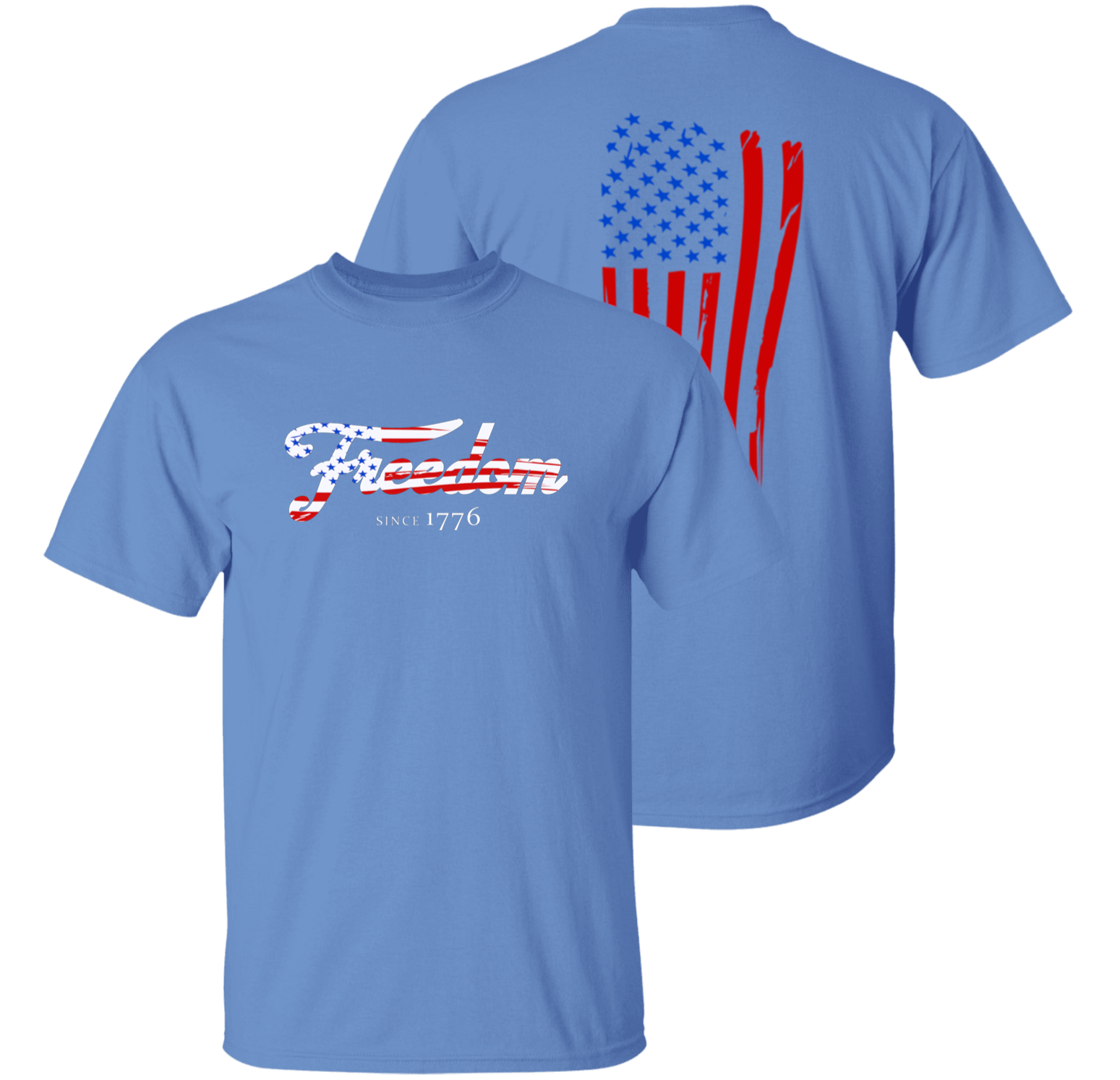 Freedom with back flag